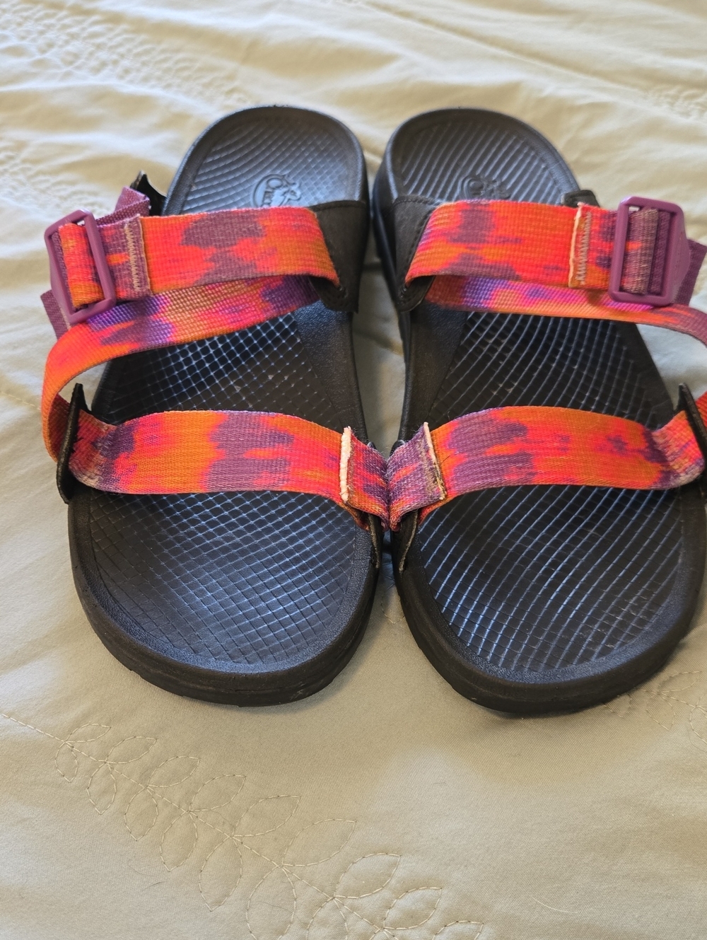 Chaco Lowdown Slide Sandals In Faded Orange Glow - Sz 10 - Picture 4 of 7
